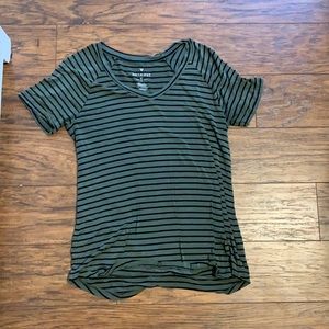 black&green stripped shirt
